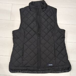 Lands' End NWT Size Medium Men's Black Quilted Puffer Vest